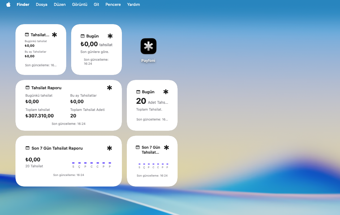 Payfoni  iOS widget desteği artık aktif! 🎉